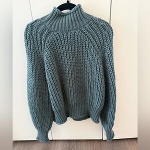 H&M Cozy Turtleneck Sweater - Turquoise/Teal